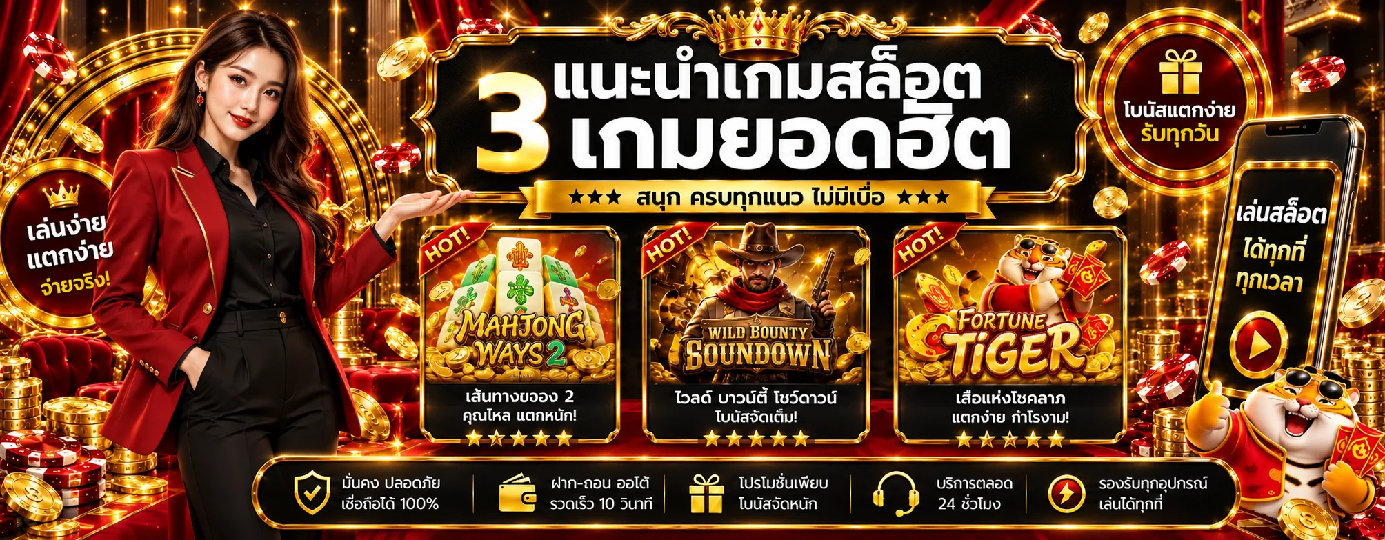 เกมสล็อตยอดนิยมและ Fortune Tiger บน ANTI AUTO